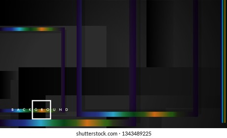Modern Abstract Vector Box Background. with colorful gradient strips. eps 10 template