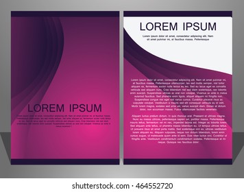 Modern abstract  vector brochure design template