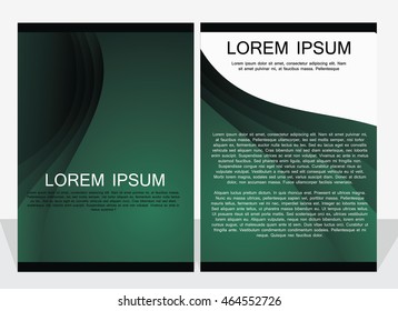 Modern abstract  vector brochure design template