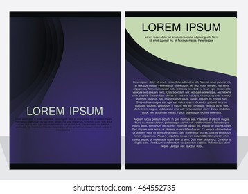 Modern abstract  vector brochure design template