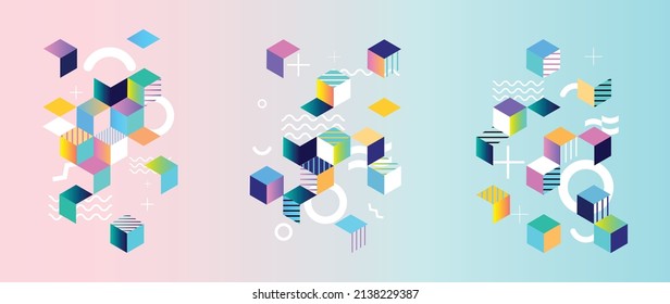 Modern abstract vector design element for business cards, cover, ads banner decorations. minimal wallpaper design for prints.
