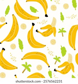 Modern abstract vector design with seamless Fruits pattern and unique textures, ideal for fabric, stationery, and home decor.