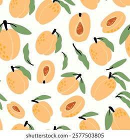 Modern abstract vector design with seamless Fruits pattern and unique textures, ideal for fabric, stationery, and home decor.
