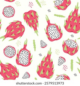 Modern abstract vector design with seamless Fruits pattern and unique textures, ideal for fabric, stationery, and home decor.