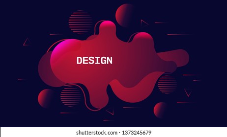 Modern abstract vector . Flat geometric liquid. Modern vector template, Template for the design of a logo,template background.