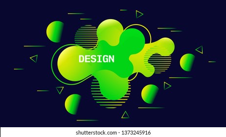 Modern abstract vector . Flat geometric liquid. Modern vector template, Template for the design of a logo,template background.