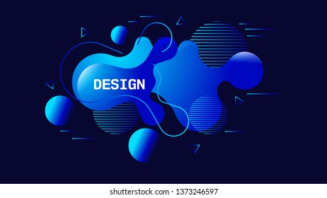 Modern abstract vector . Flat geometric liquid. Modern vector template, Template for the design of a logo,template background.
