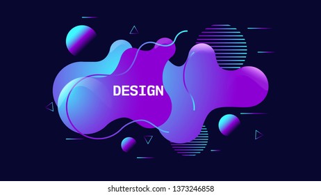 Modern abstract vector . Flat geometric liquid. Modern vector template, Template for the design of a logo,template background.