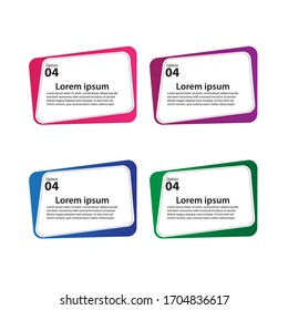 Modern abstract vector. Flat geometric shapes of different colors with many style. Template ready for use in web or print design.