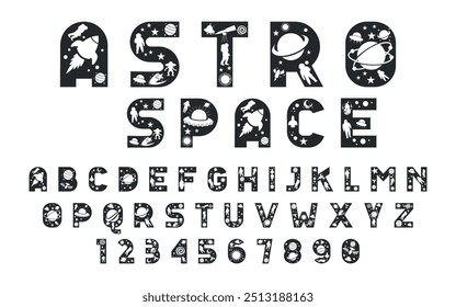 Modern Abstract vector Font style design alphabet letters font style