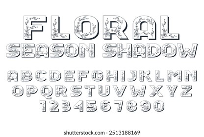 Modern Abstract vector Font style design alphabet letters font style