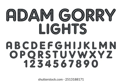 Modern Abstract vector Font style design alphabet letters font style
