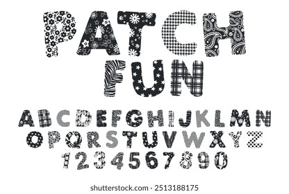 Modern Abstract vector Font style design alphabet letters font style