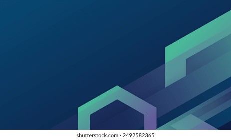 Modern abstract vector geometric business card template
