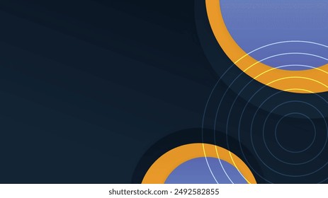 Modern abstract vector geometric business card template