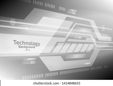 Modern abstract vector illustration background White background data transmission technology concept