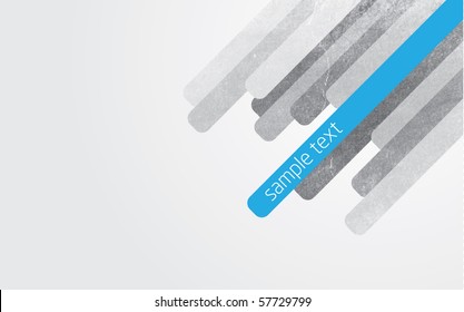 Modern abstract vector illustration with blue and grey lines with grunge effect and gradient background