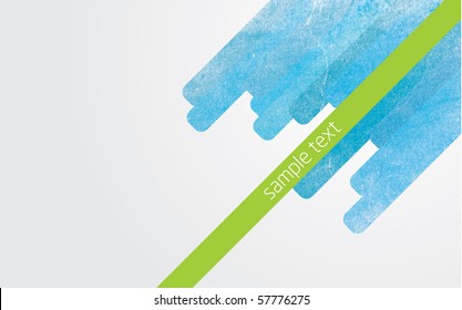 Modern abstract vector illustration with color lines with grunge effect and gradient background