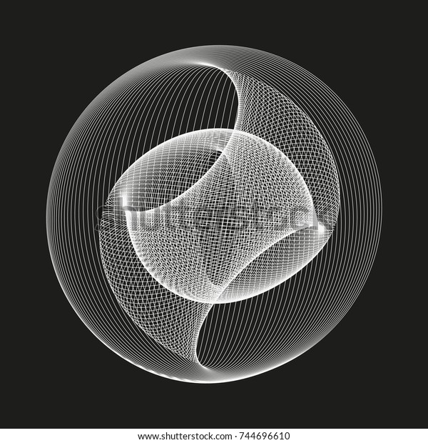 Modern Abstract Vector Illustration Digital Futuristic Stock Vector ...