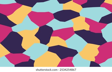 Ilustración vectorial abstracta moderna con Formas geométricas irregulares superpuestas. La combinación de Elementos crea un aspecto dinámico y fresco, perfecto para decoración o Diseño gráfico