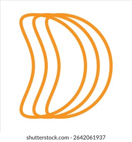 Modern and Abstract Vector Illustration Graphic Design Element Shape Line Art