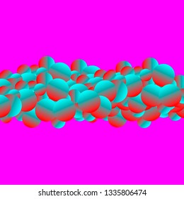 Modern abstract vector image in style of pop art and with bright colors.