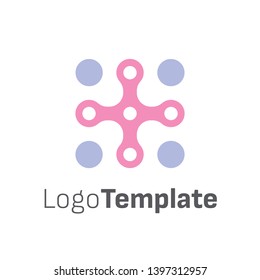 Modern abstract vector logo design template for business company or event. Vector eps 10