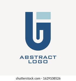 Modern abstract vector logo or element design. Best for identity and logotypes. Simple geometric shape.