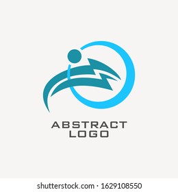 Modern abstract vector logo or element design. Best for identity and logotypes. Simple geometric shape.