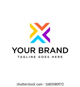 Letter X Logo Design Template Stock Vector (Royalty Free) 1539110036