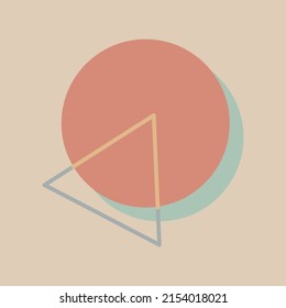 Formas vectoriales abstractas modernas.  Formas geométricas de diferentes colores con líneas negras en estilo de diseño memphis