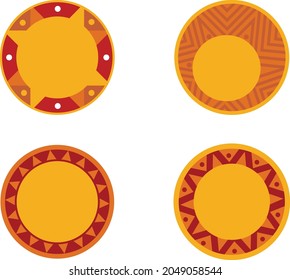 iconos de sol de vectores abstractos modernos