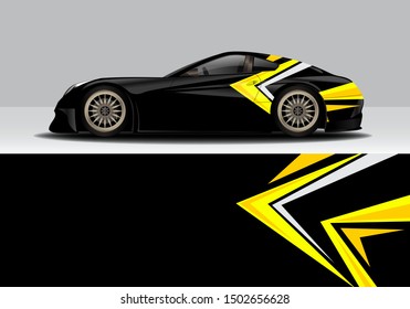 modern abstract vehicle wrap vector design. eps10
