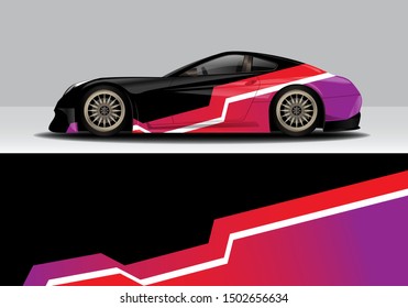 modern abstract vehicle wrap vector design. eps10