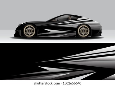 modern abstract vehicle wrap vector design. eps10