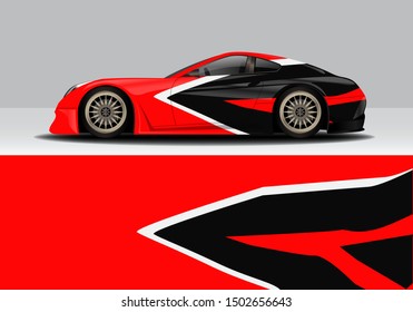 modern abstract vehicle wrap vector design. eps10