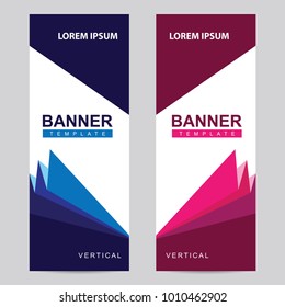 Modern abstract vertical banner