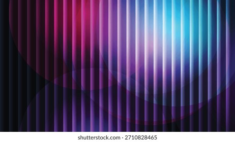 Fondo de rayas de Vertical abstracta moderna con Gradientes de color rosa vibrante, púrpura, azul y verde azulado. Aislado sobre fondo blanco.