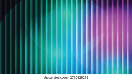 Un moderno fondo de rayas de Vertical abstracta con vibrantes Gradientes azules, azules y magenta. Aislado sobre fondo blanco.
