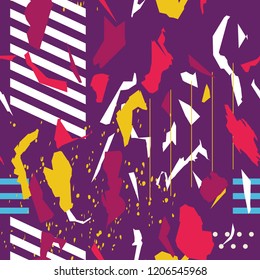 Modern Abstract Vibrant Geometry Pattern Background