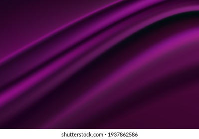 moderne Abstraktion 
violetter Hintergrund. Dunkelblauer Seidenstoff, Vorhang Hintergrund. Vektorgrafik.