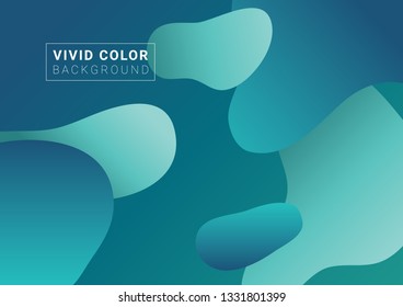 Modern abstract vivid and bright colors gradient background. Vivid and bright colors gradient, Annual report design, Poster and Banner, 4 set sign, Flat style vector illustration artwork.