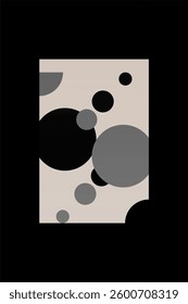 Modern abstract wall art decor background. Abstract wall art illustration background poster