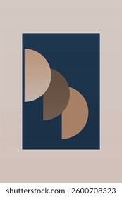 Modern abstract wall art decor background. Abstract wall art illustration background poster
