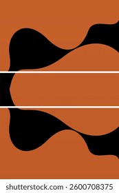 Modern abstract wall art decor background. Abstract wall art illustration background poster