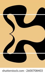 Modern abstract wall art decor background. Abstract wall art illustration background poster