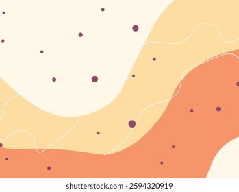 Modern abstract wave background with art style with geometric shapes circles and semicircles