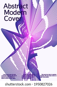Modern abstract modern wave background design template. Future futuristic template with abstract current forms for banner design, poster, booklet, report, journal. 
