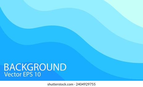 Modern Abstract Wave Background With Dynamic Blue Effect. Motion Illustration. Trendy gradients. Can be used for advertising, marketing, presentation. Vector EPS 10