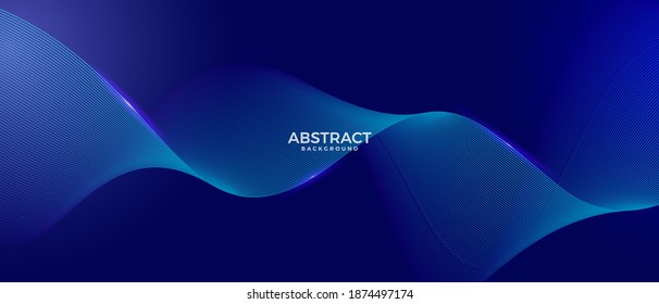 modern abstract wave background vector design template. Banner, Poster, Landing Page, Wallpaper.